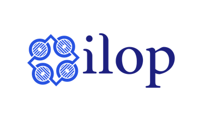ilop - brand logo with geometric icon